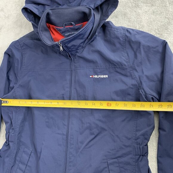 Tommy Hilfiger Regatta Jacket Womens XL Navy Blue Water-Resistant Windbreaker - Picture 4 of 10